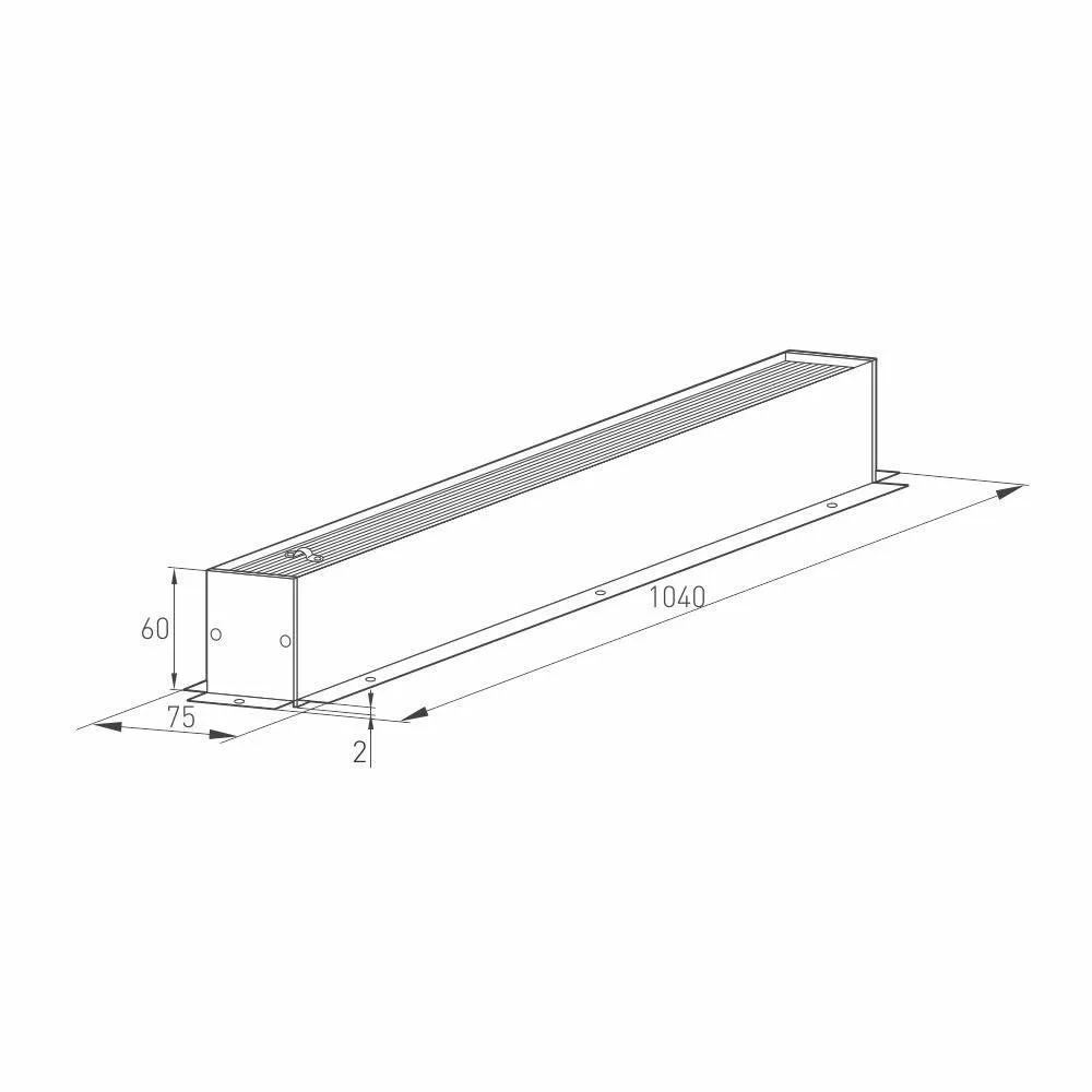 Встраиваемый магнитный трек Arlight MAG-TRACK-4560-F-1040 (WH)