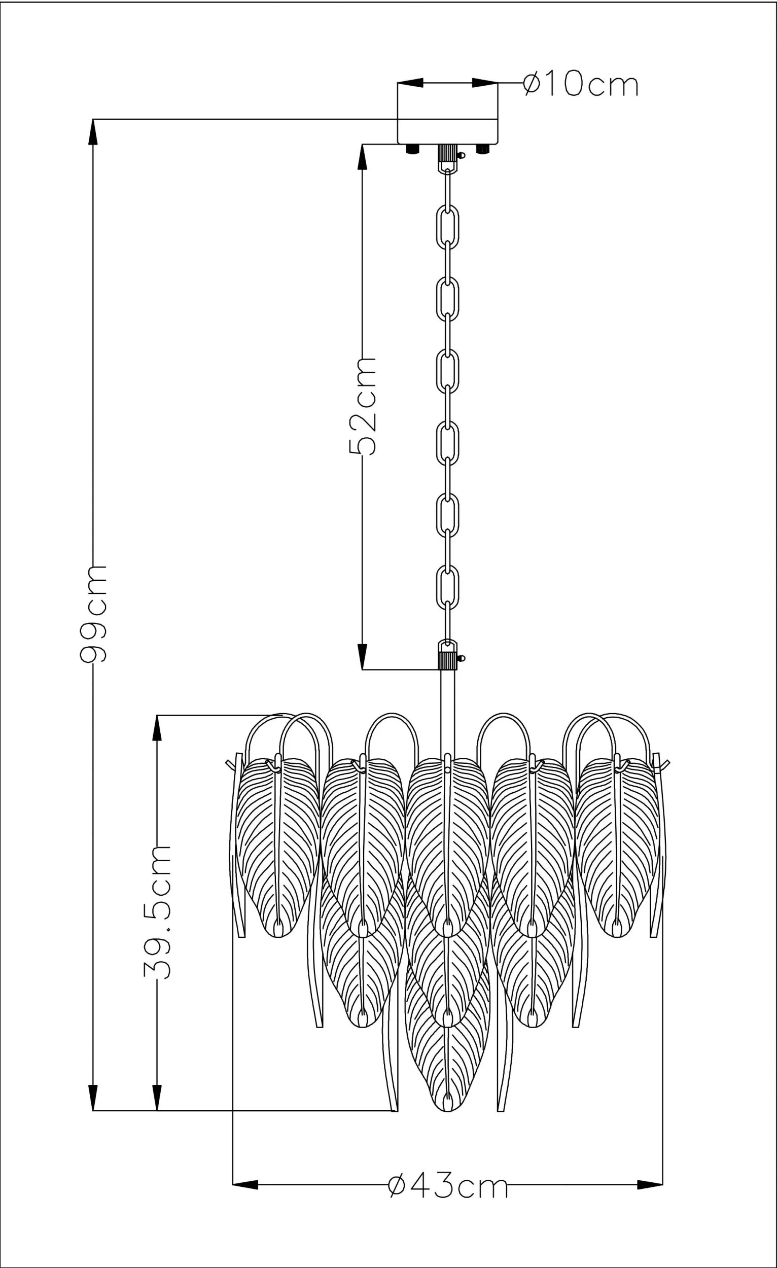 Подвесная люстра Arte Lamp EVIE золото A4052LM-6SG