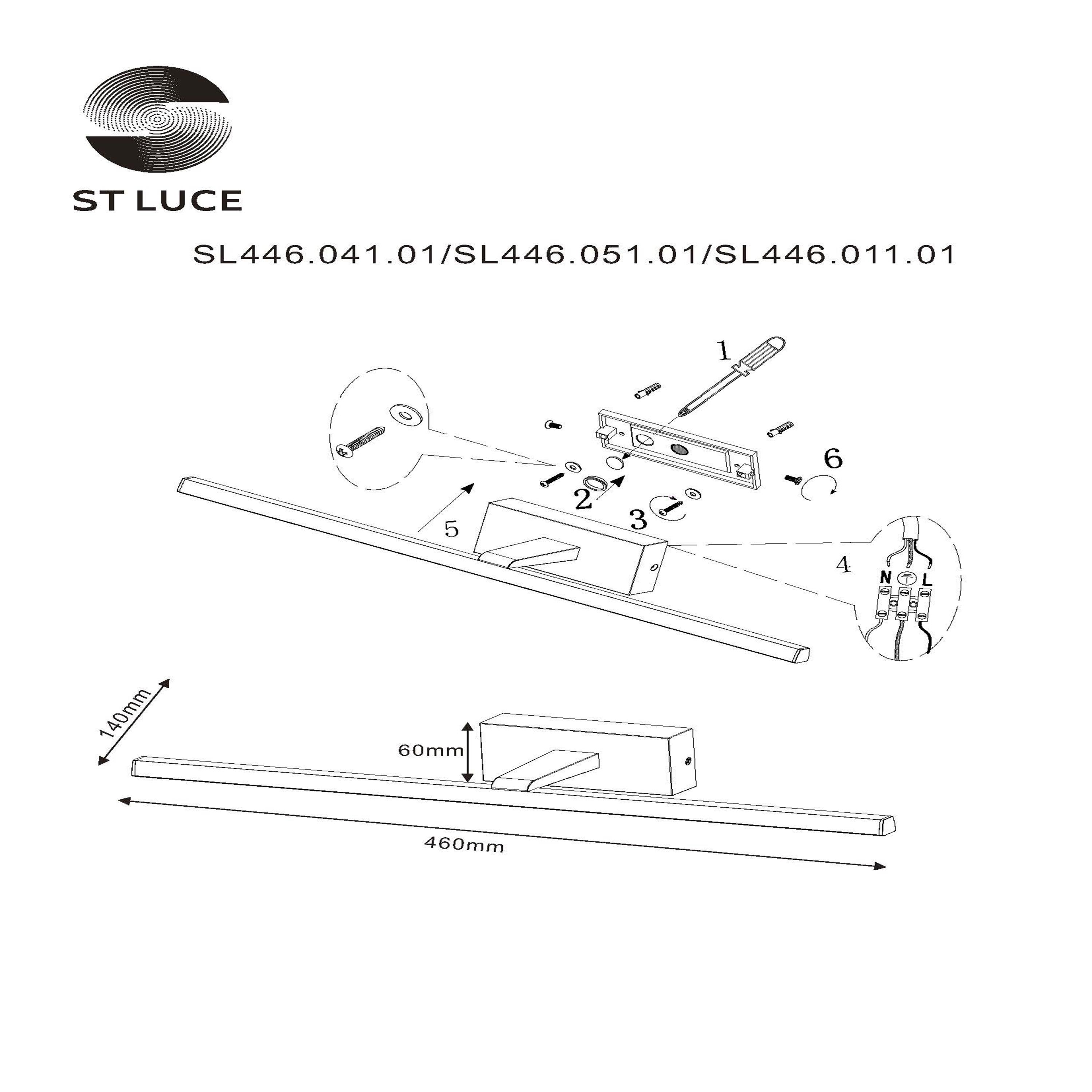 Бра для зеркала ST LUCE MARETO SL446.011.01