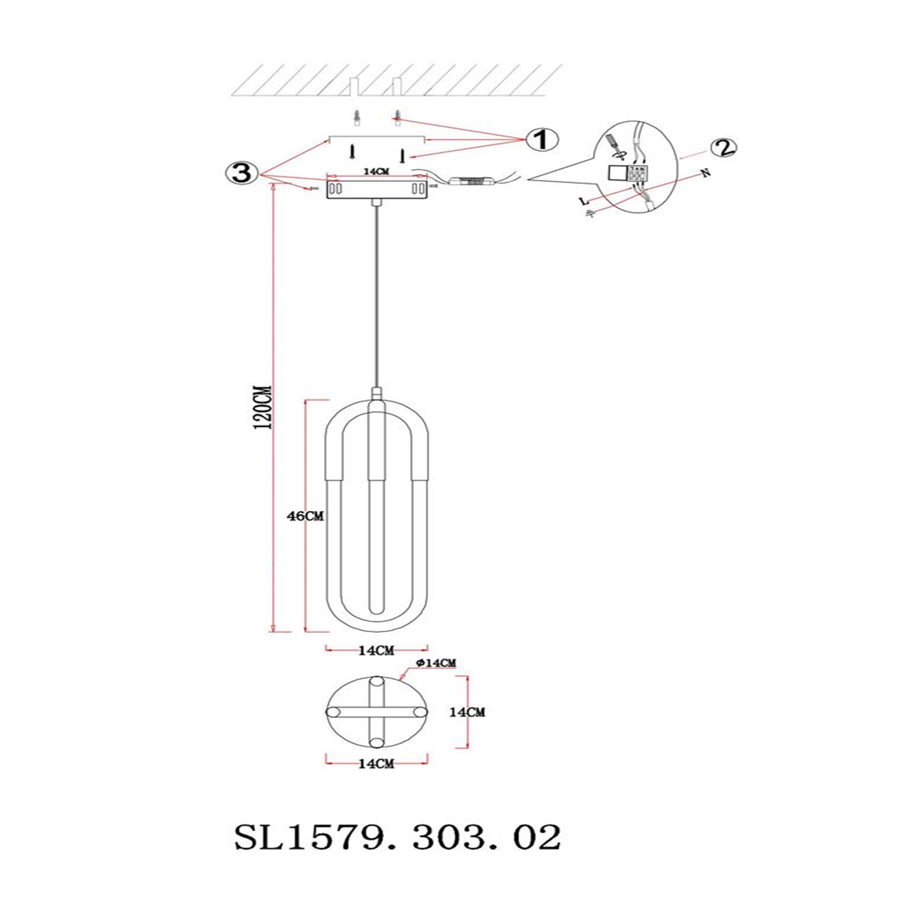 Подвесной светильник ST LUCE MOFISTO SL1579.303.02