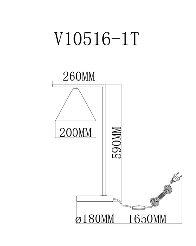 Лампа настольная Moderli Omaha V10516-1T