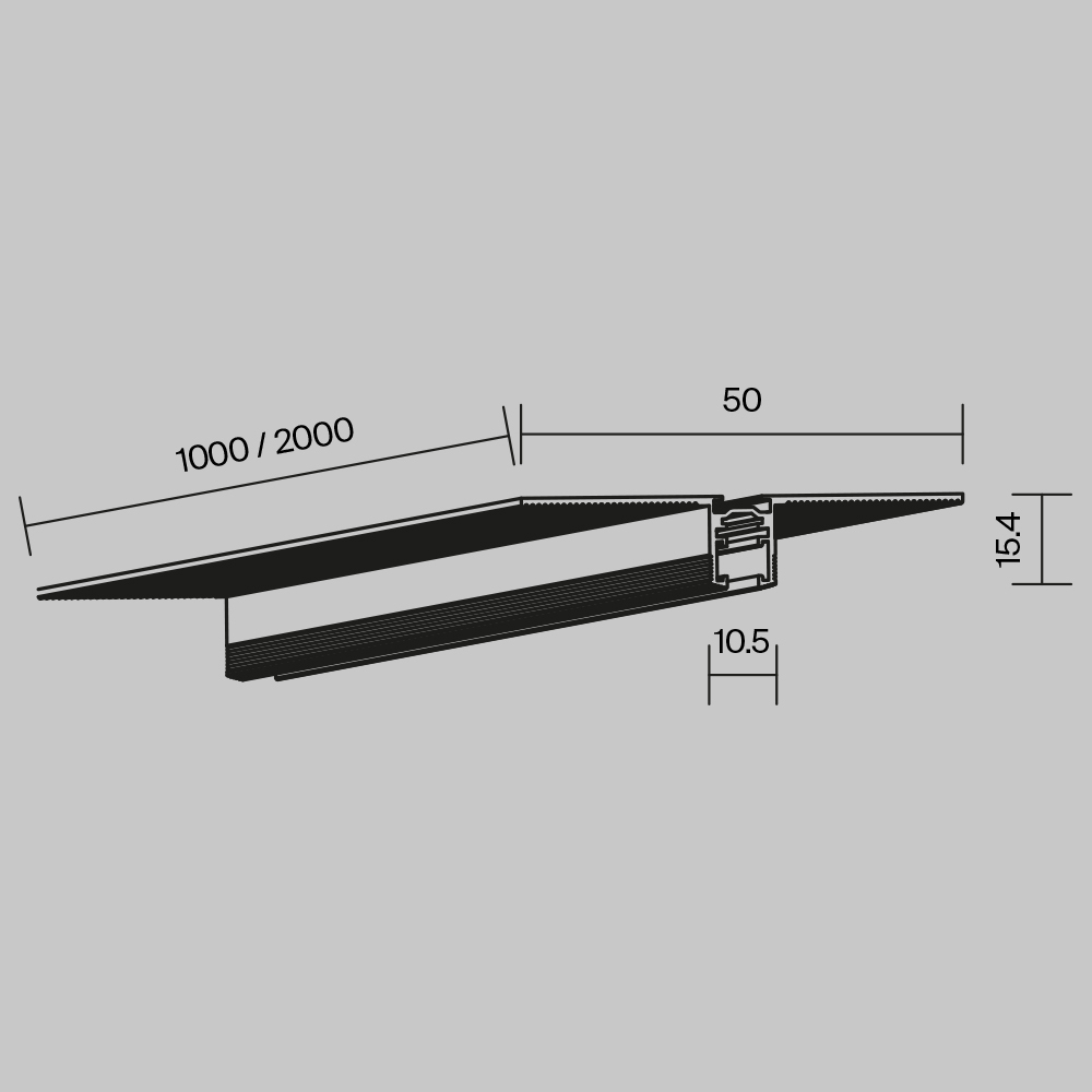 Шинопровод Maytoni Busbar trunkings Levity TRX184-121B