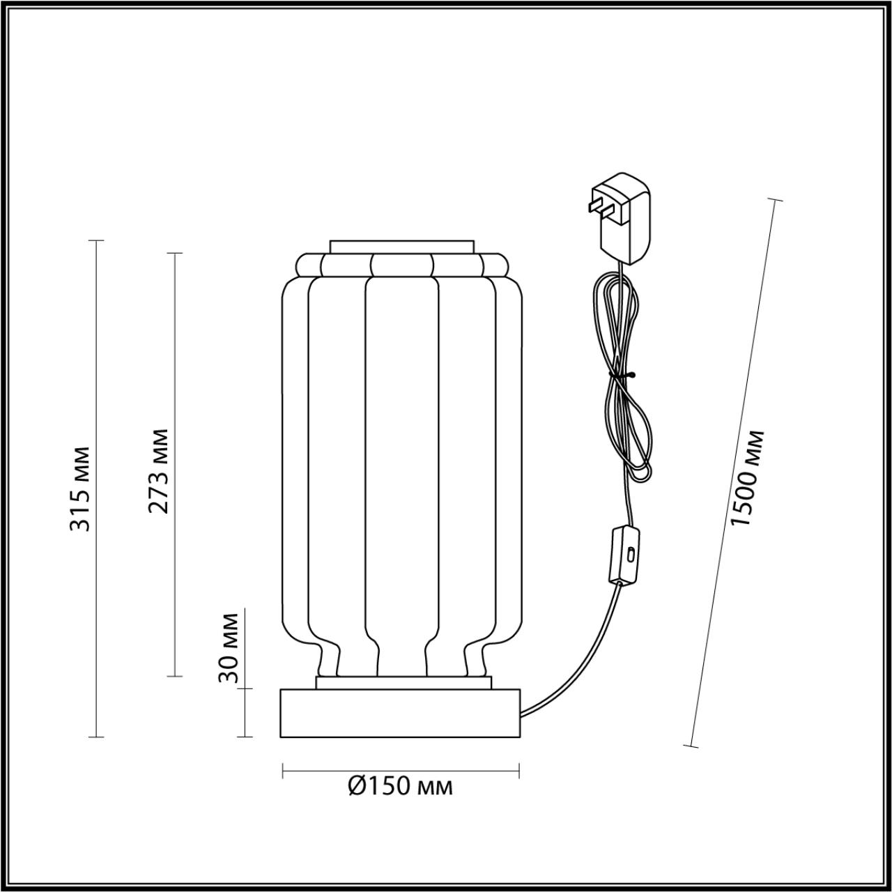 Лампа настольная ODEON LIGHT JAM 5408/10TL