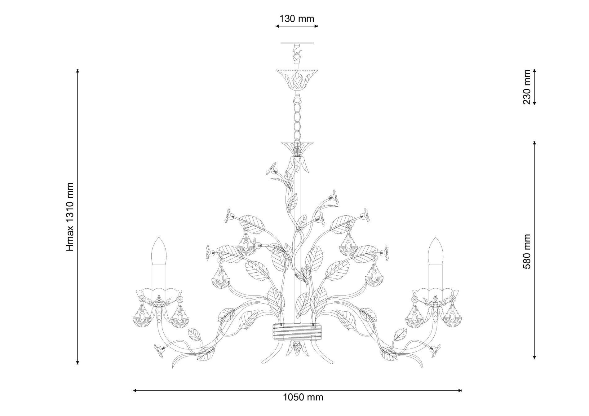 Люстра Lucia Tucci Fiori di rose 1770.10