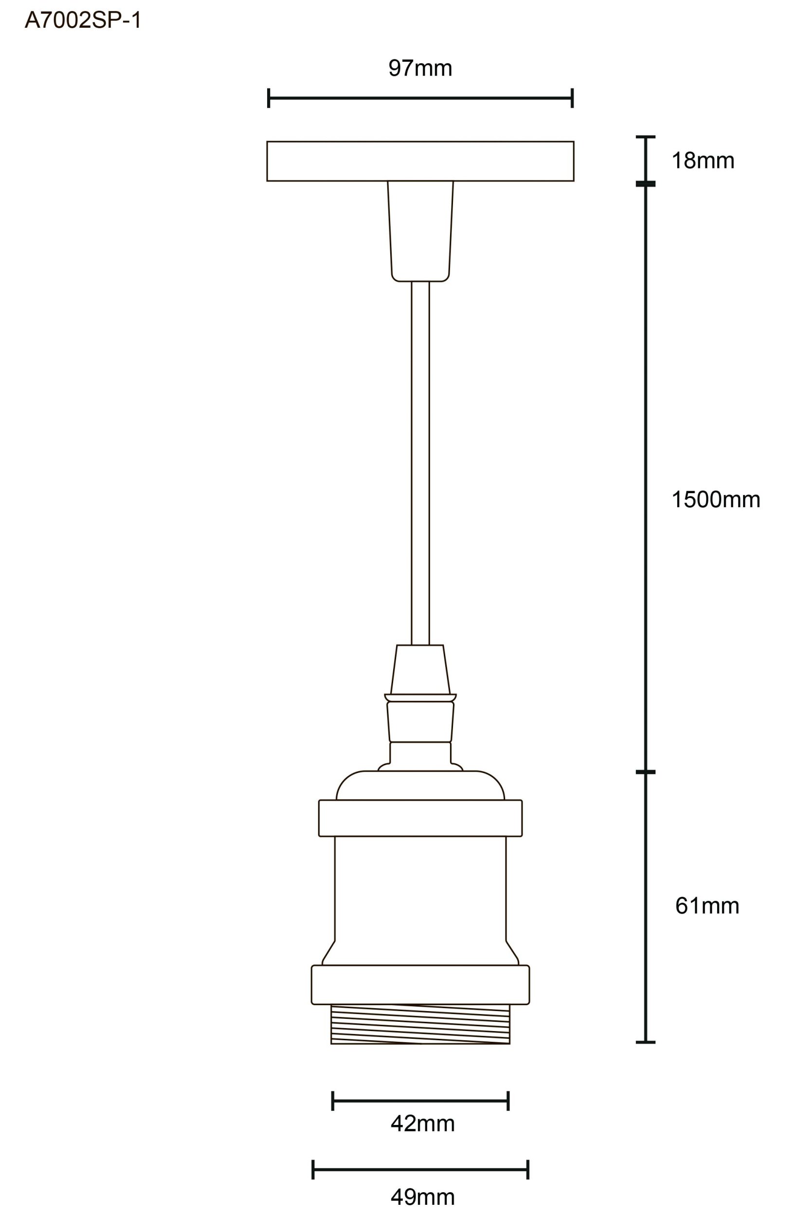 Подвесной светильник ARTE LAMP ELECTRA A7002SP-1AB