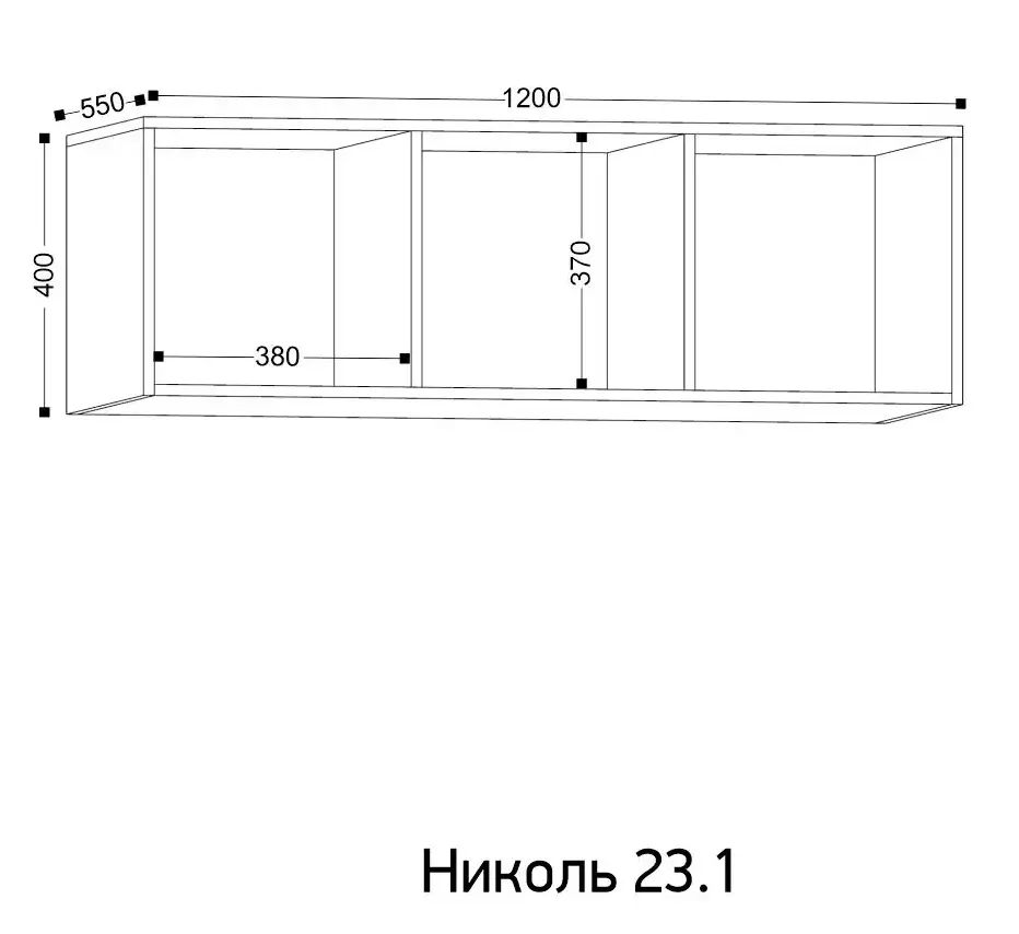 Шкаф навесной 23.1 Николь Ивару кашемир сатиновое золото