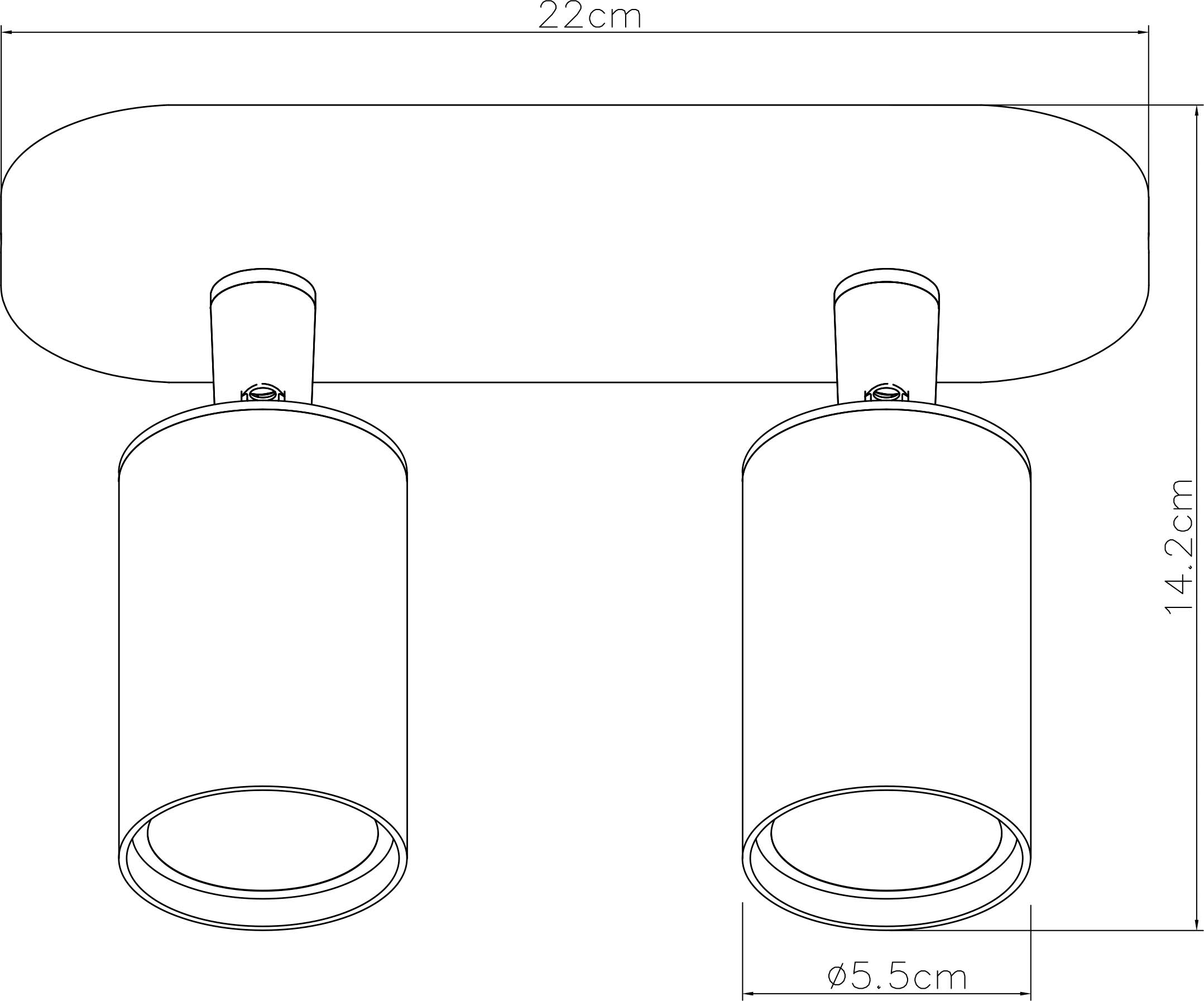 Спот настенный ARTE LAMP AQUARIUS A3226PL-2WH