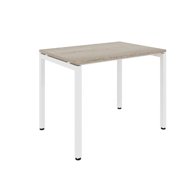 Стол офисный MULTI-OFFICE СТИЛ (Steel) 100х70х76 дуб светлый / белый