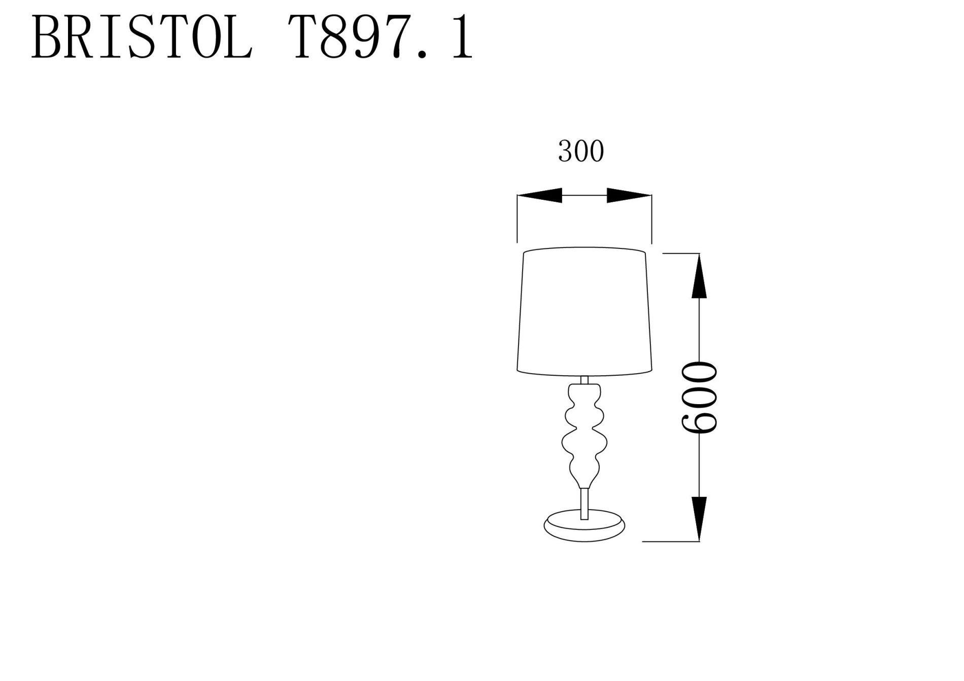 Лампа настольная Lucia Tucci BRISTOL T897.1