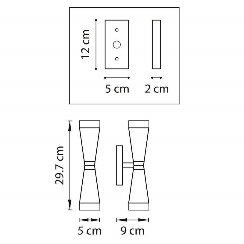 Бра настенное Lightstar PUNTO 807627