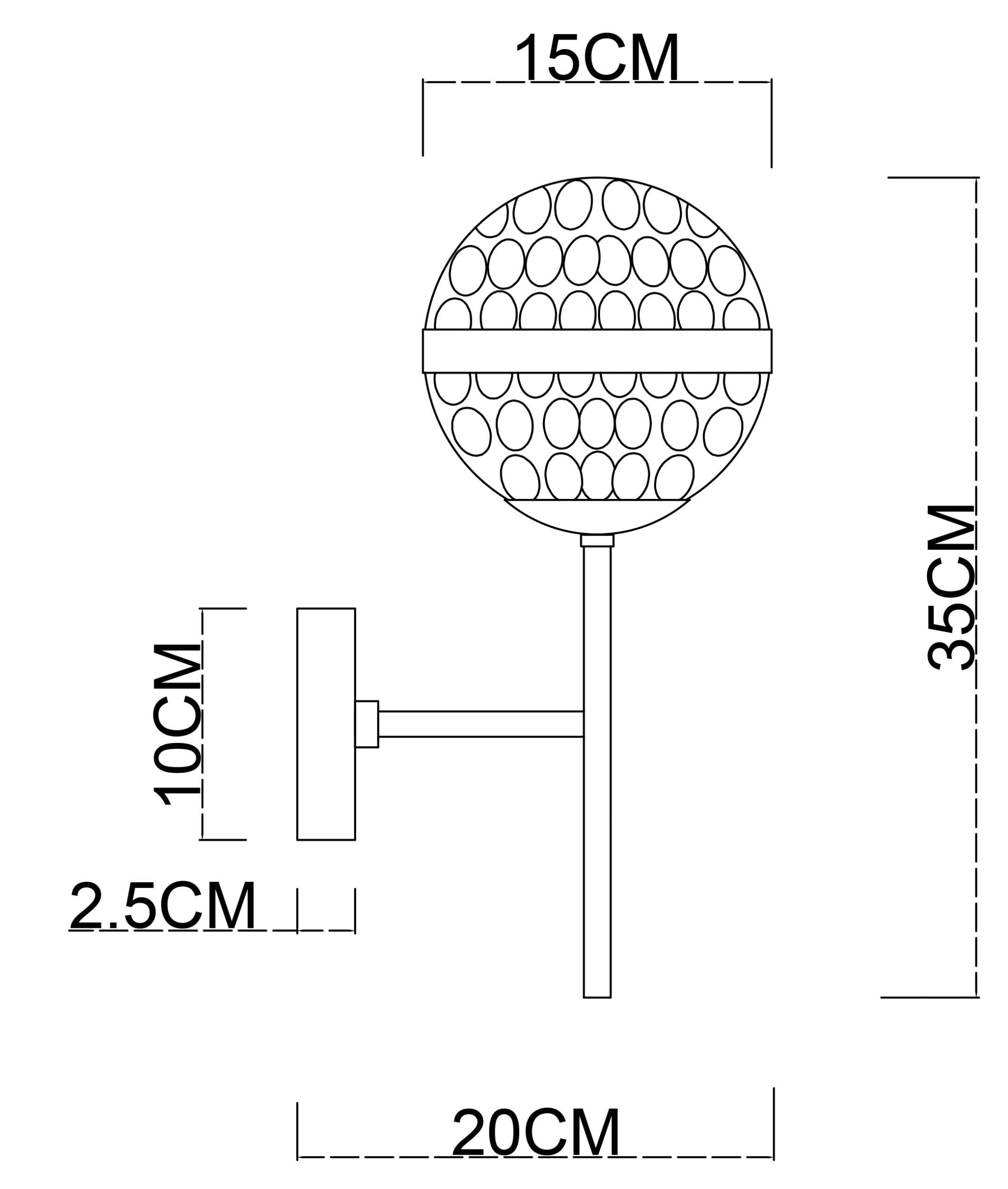 Бра ARTE LAMP DELACRUA A7770AP-1PB