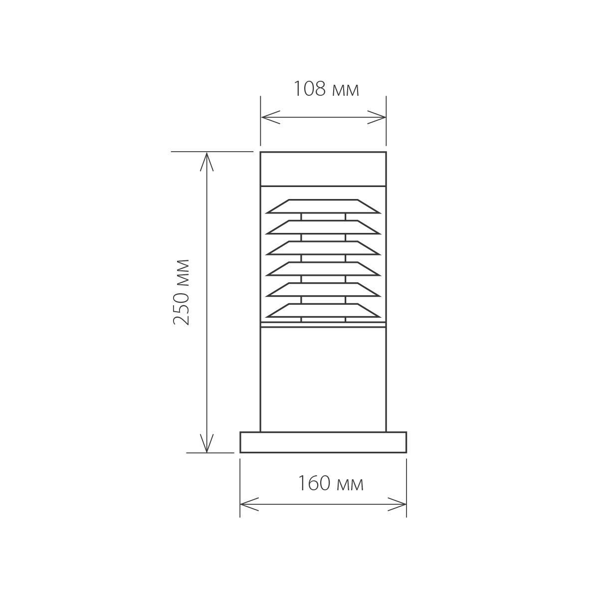 Садово-парковый фонарь Elektrostandard Strada 1508 TECHNO Черный