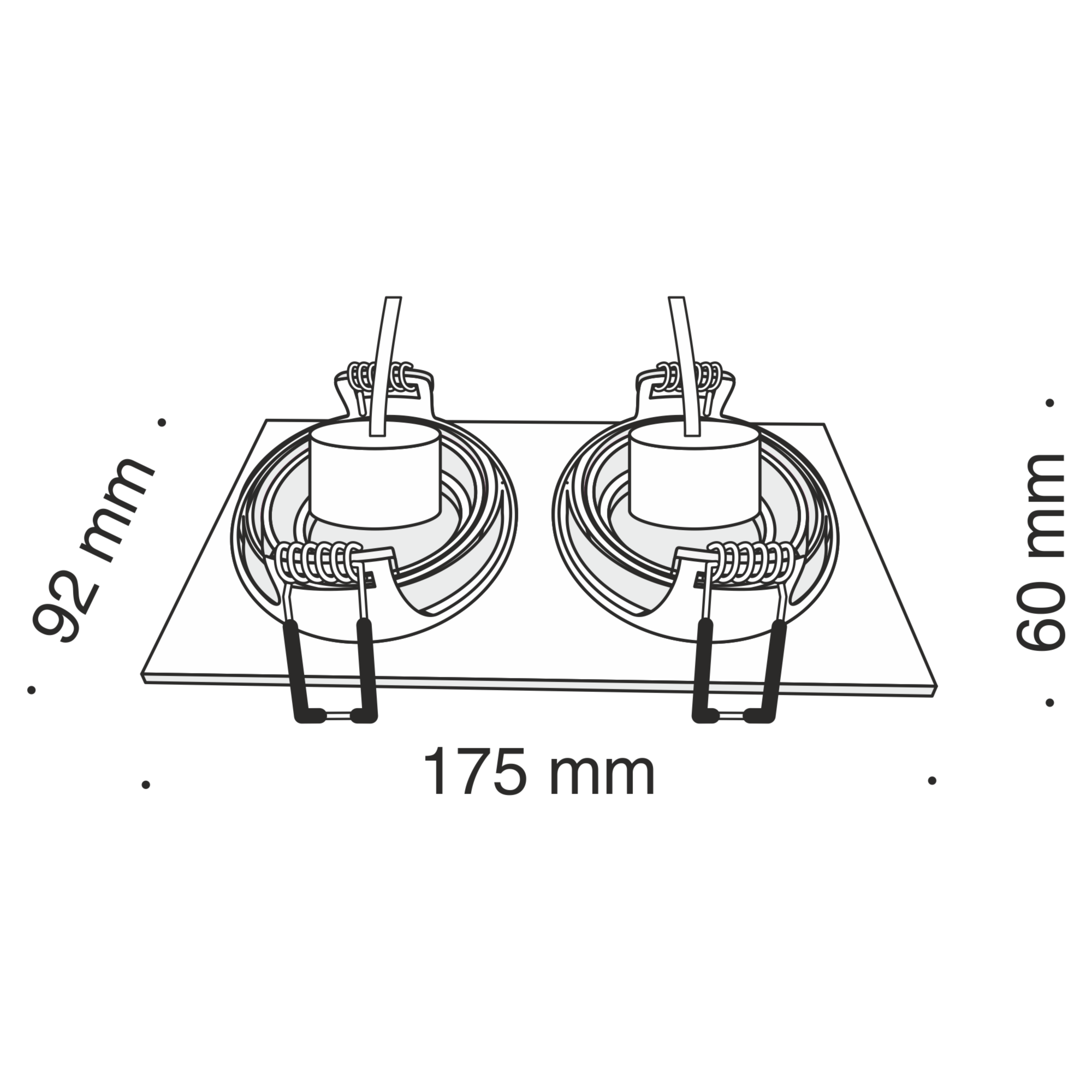 Точечный встраиваемый светильник Maytoni Technical Atom DL024-2-02W