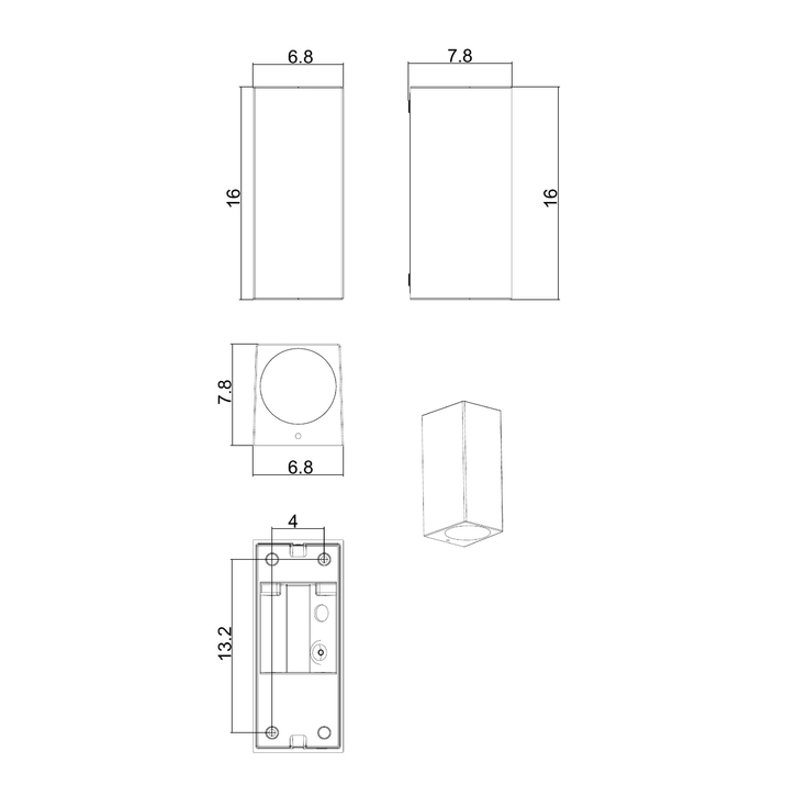 Уличный настенный светильник ARTE LAMP ARTEFACT A3404AL-2BK