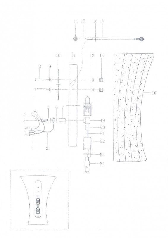 Бра настенное Lightstar ZUCCHE 820623