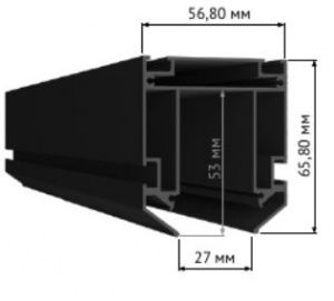 Профиль для монтажа SKYLINE 48 в натяжной ПВХ потолок ST LUCE SKYLINE 48 ST003.129.02