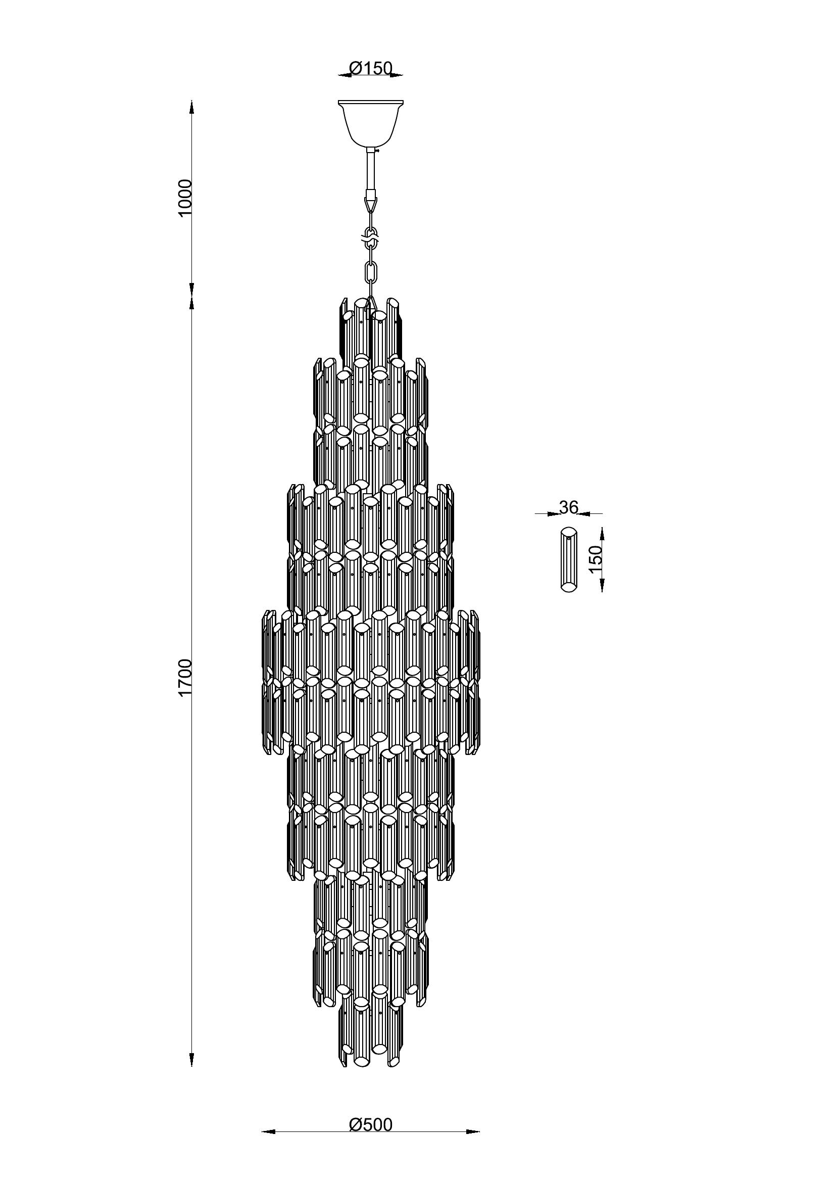 Люстра Divinare ROSIE 3511/02 LM-36