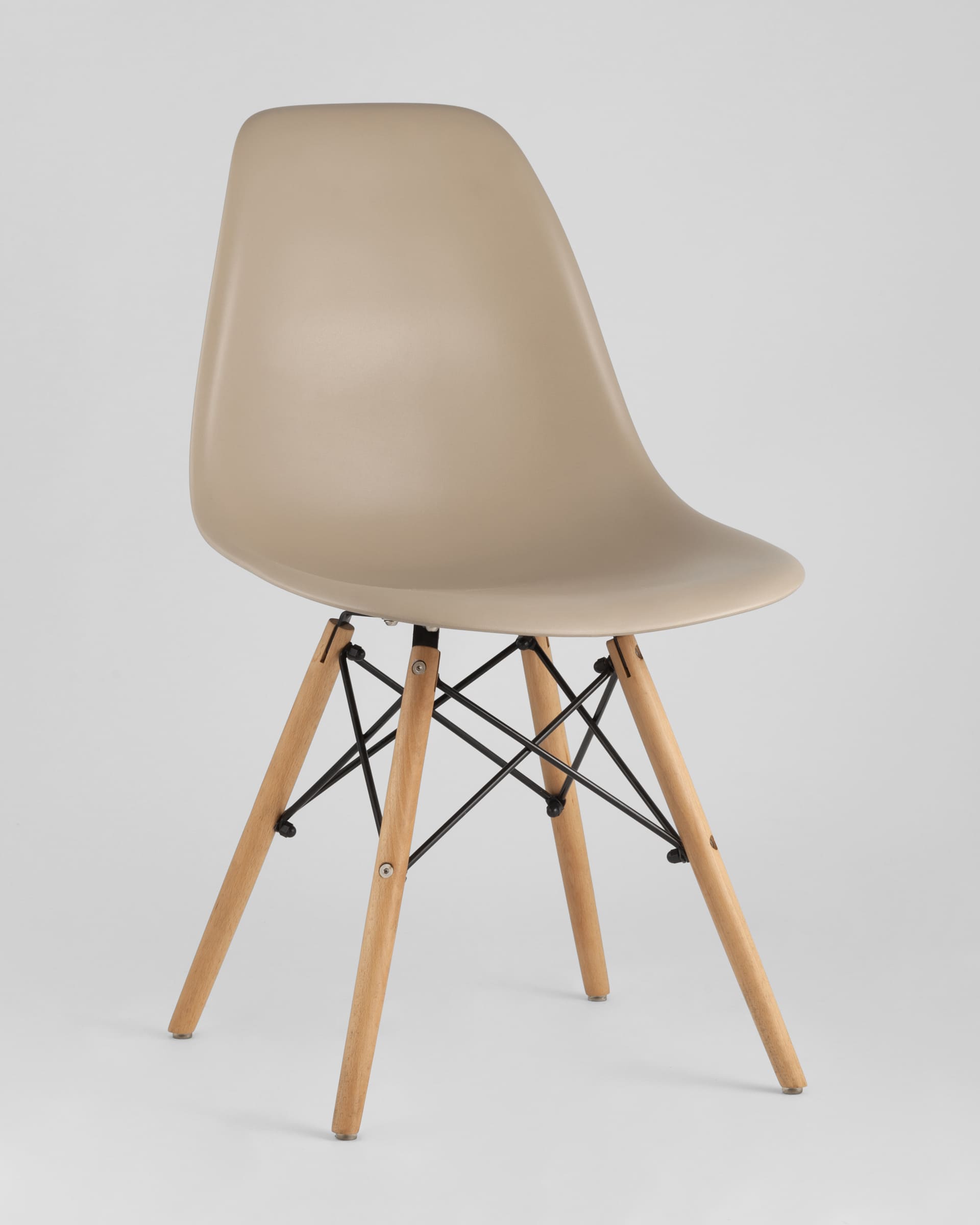 Комплект стульев Eames DSW бежево-серый x4 шт