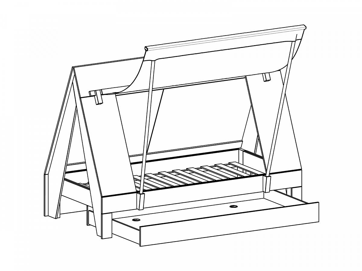 Кровать домик Campi 727118