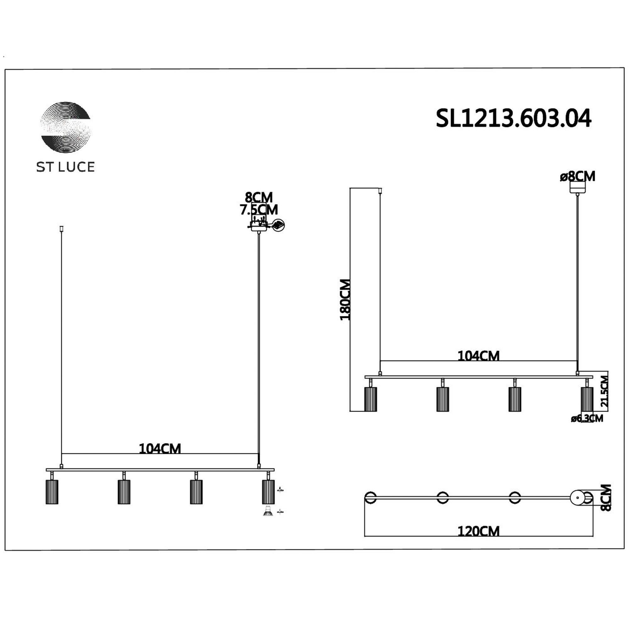 Подвесной светильник ST LUCE KENDO SL1213.603.04