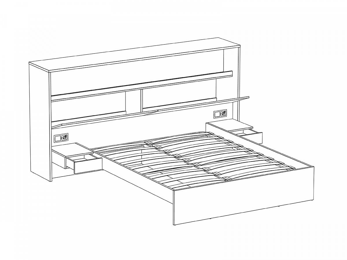 Кроватный блок Intra 160x200 564236