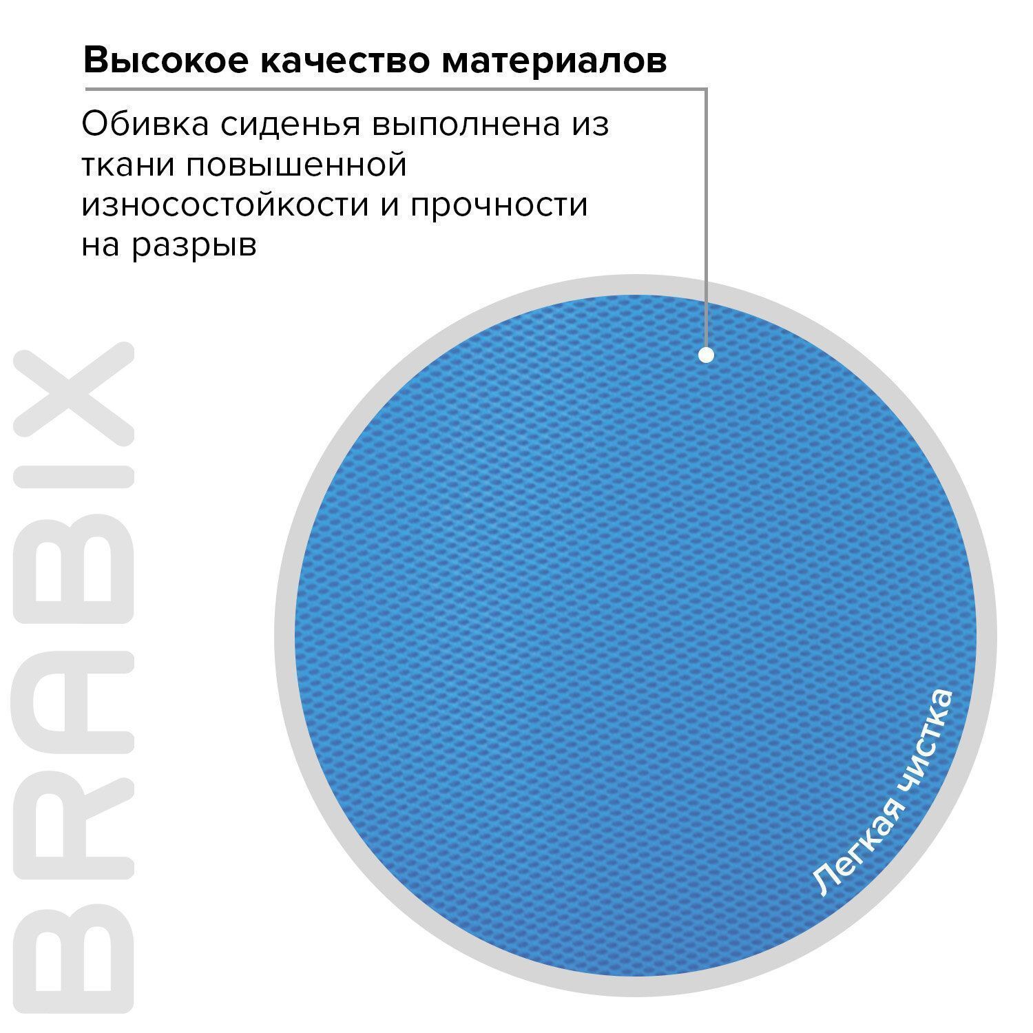 Кресло детское BRABIX Fancy MG-201W голубое 532411