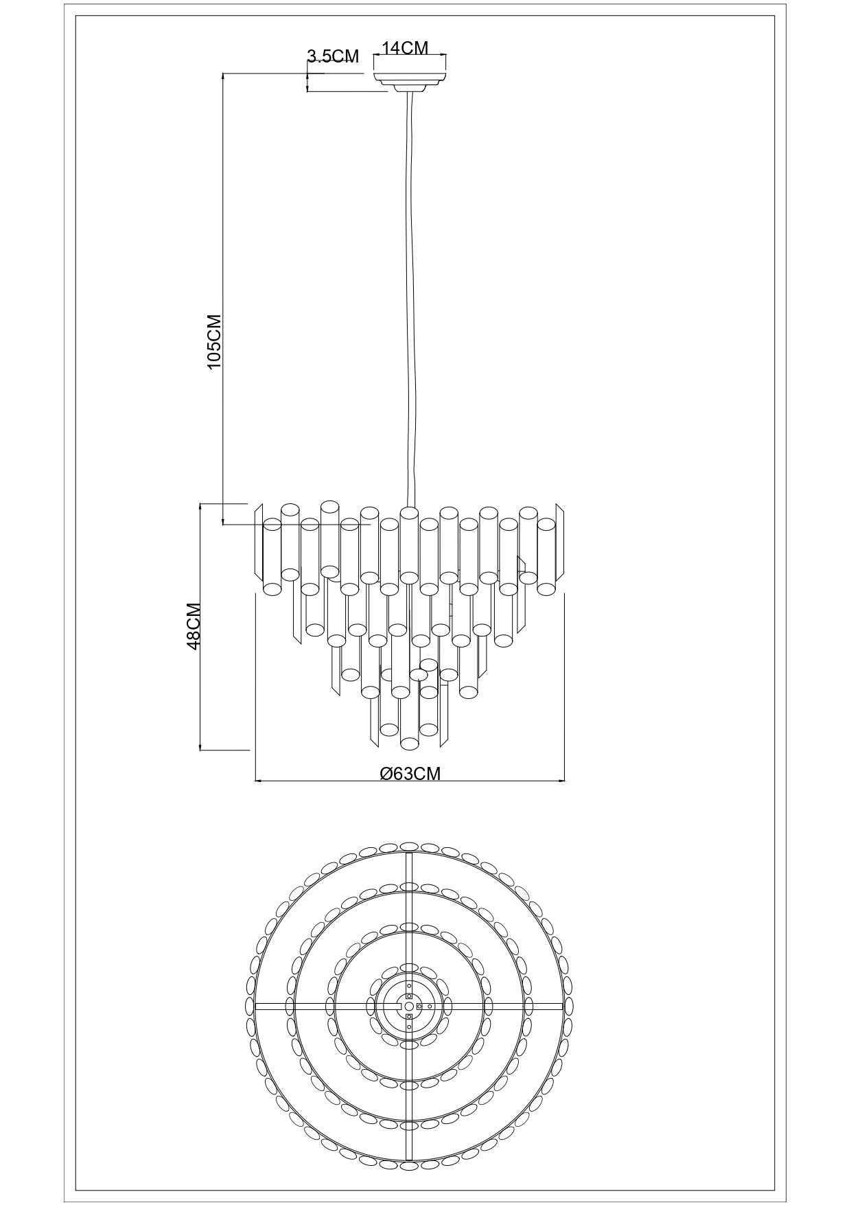 Люстра Divinare ROSIE 3511/17 LM-8