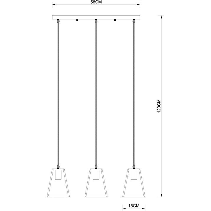 Подвесной светильник ARTE LAMP BRUSSELS A8030SP-3BK