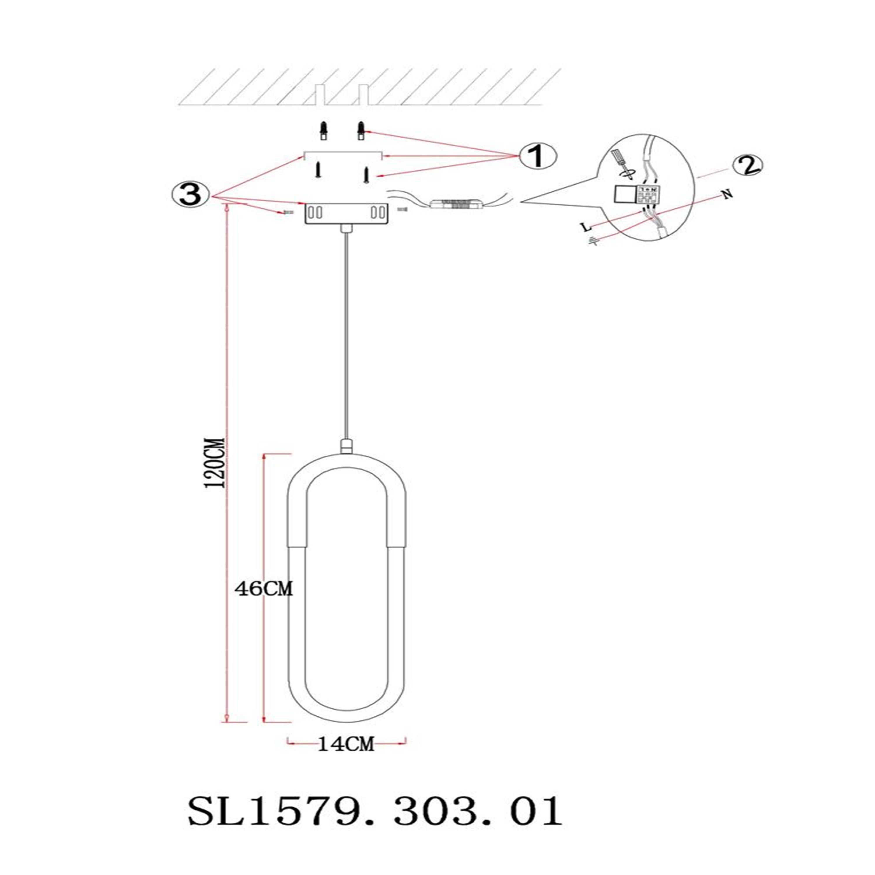 Подвесной светильник ST LUCE MOFISTO SL1579.303.01