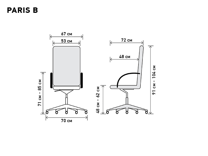 Кресло для руководителя Paris B