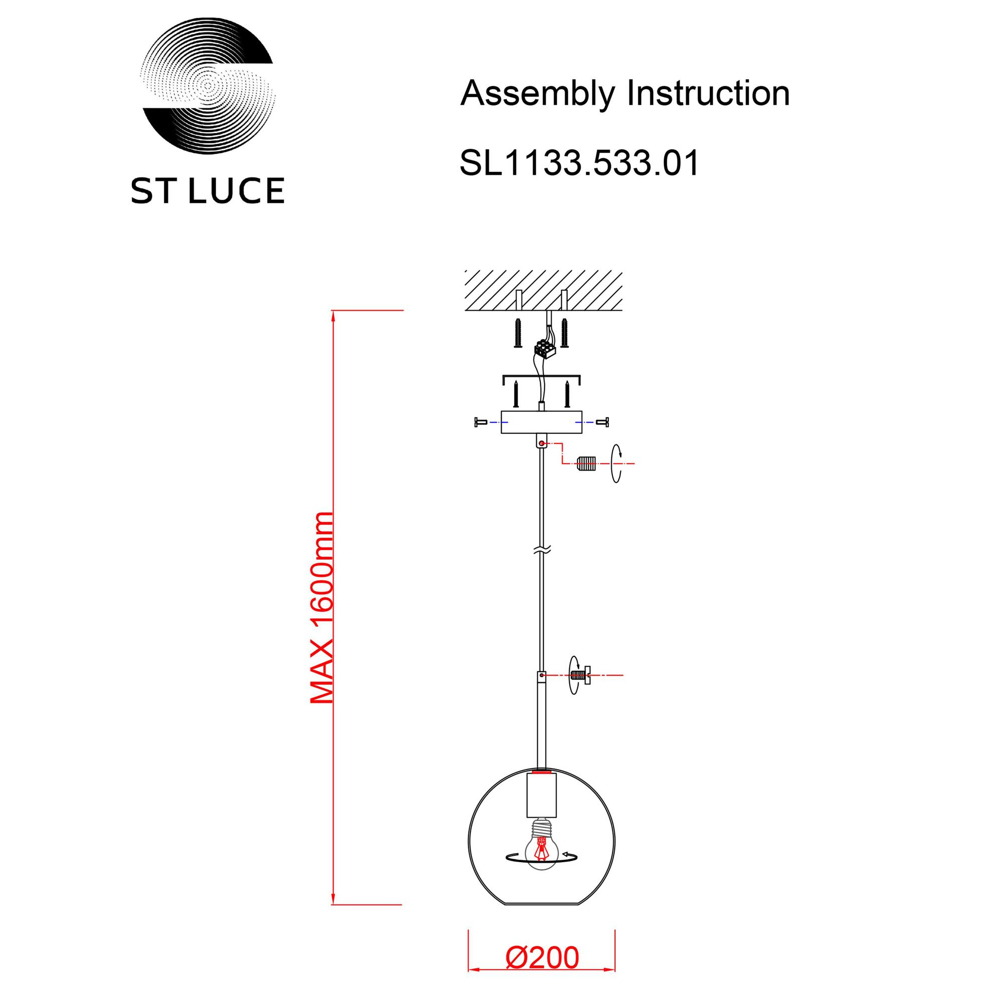 Подвесной светильник ST LUCE BOPONE SL1133.533.01