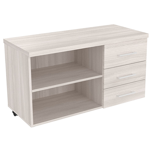 Тумба стационарная для оргтехники MULTI-OFFICE СТИЛ ЭВО (Steel evo) 103х46х60 дуб светлый