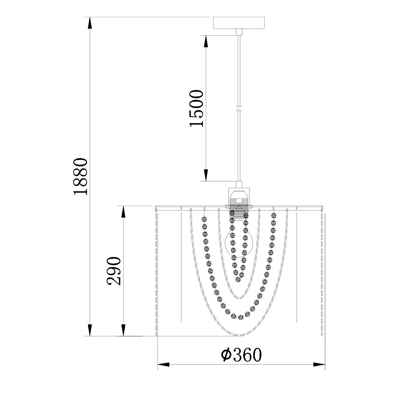 Подвесная люстра ESCADA LODORE 10173/1S