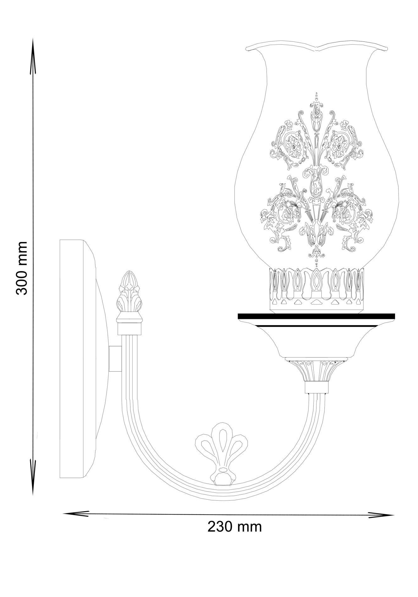 Бра Lucia Tucci VETRALLA W180.1 Ivory