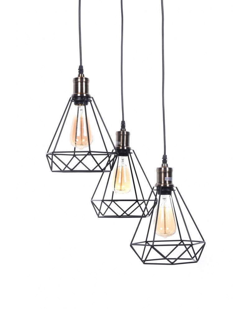 Подвесной светильник Lumina Deco cobi LDP 11609-3 BK