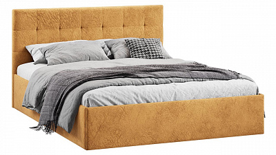 Кровать 180х200 с подъемным механизмом Джоли ТриЯ микровелюр Wellmart Yellow