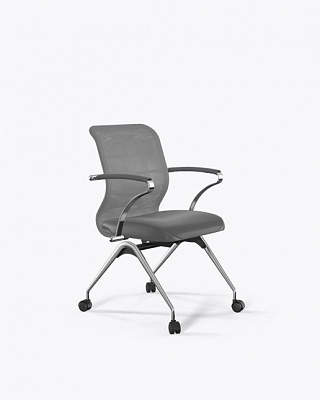 Офисное кресло МЕТТА ErgoLife S 8 M4-9K - Сетка(X2)+ЭкоКожа(Экстра) /Uh00/Wh12/K15cL(F53.W02) Серый