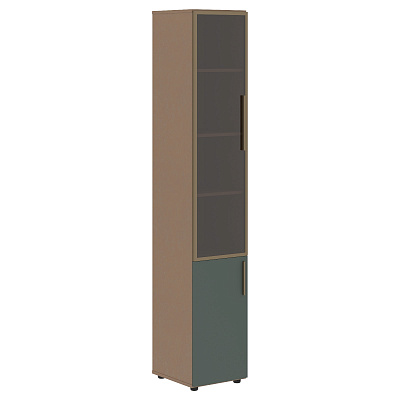 Шкаф-колонка комбинированная левый Skyland ВЕЛИОН (VELION) VHCS 40.2 (L) 400х430х2253 Кобра / Нефрит