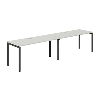 Рабочая станция s-b-s Norden Сигма (м/к 40х40) 3200х700х750 SG.228.SH.44.AN Серый Бархат / Антрацит