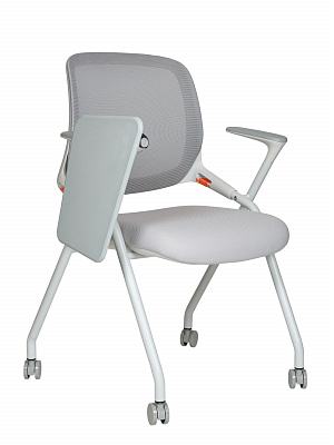 Кресло офисное NORDEN Свифт / Swift с пюпитром белый каркас / серый HY-839C W grey