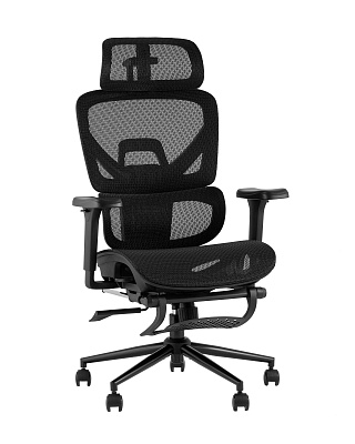 Кресло офисное TopChairs Vertus черная сетка
