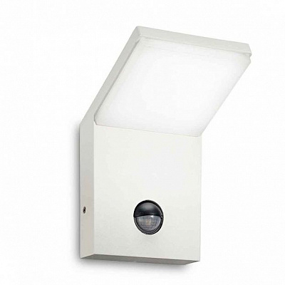 Уличный настенный светильник Ideal Lux STYLE AP SENSOR BIANCO 4000K