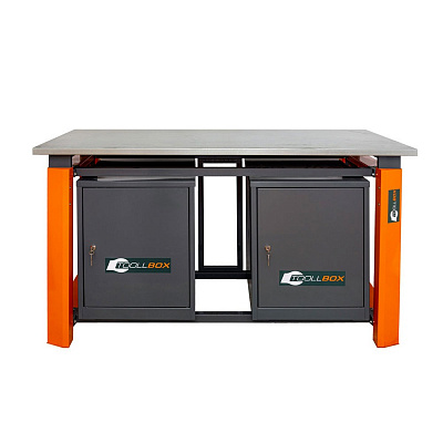 Верстак двухтумбовый Toolbox TBP1800(TB0 TB0) тумбы с дверцами
