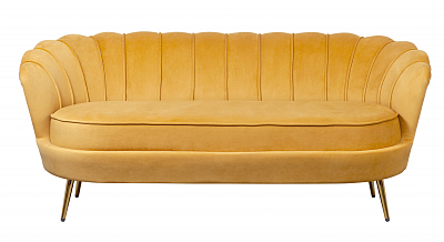 Дизайнерский диван Pearl Triple Yellow желтый