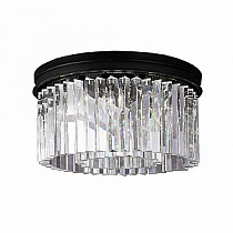 Потолочный светильник Delight Collection 1920s Odeon KR0387C-6B/P black/clear