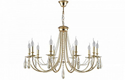 Люстра Crystal Lux VICTORIA SP10 GOLD/AMBER
