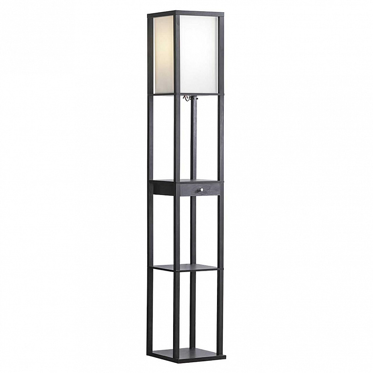Деревянный торшер с полками Lussole WOODRUFF LSP-0333