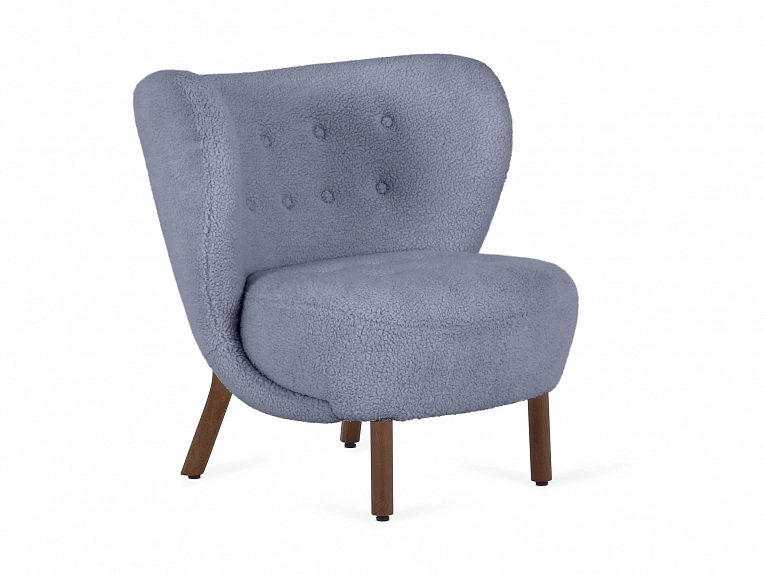 Кресло OgogoHome Lounge Wood синий 819082